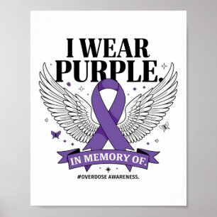 Poster Eu Uso Roxo Em Memória De Meu Filho Conscientizaçã