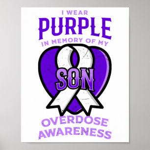 Poster Eu Uso Roxo Em Memória do Meu Filho - Consciente d