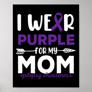 Poster Eu Uso Roxo Para a Conscientização da Epilepsia da