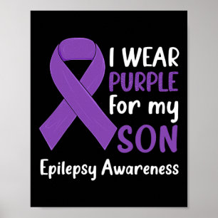 Poster Eu Uso Roxo Pelo Meu Filho Conscientização sobre E
