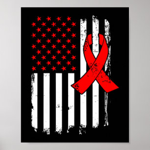 Poster Eu Uso Vermelho Para Combater a Conscientização so