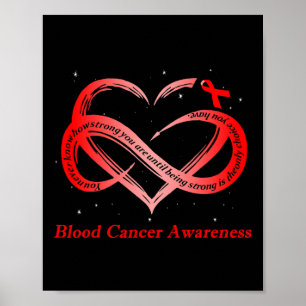 Poster Eu Uso Vermelho Para Guerreiro de Conscientização