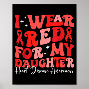 Poster Eu Uso Vermelho Para Minha Filha Retro Chd Conscie