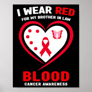 Poster Eu Uso Vermelho Pelo Meu Cunhado Conscientização d