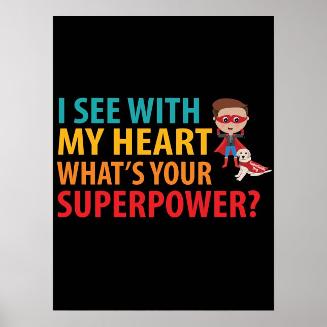 Poster Eu Vejo Com Meu Coração - Cegueira Braille (Frente)