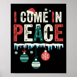 Poster Eu Venho Em Paz Estou Paz Engraçado Casal Combinan