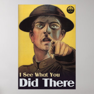 Poster Eu ver o que você fez lá