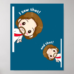 Poster Eu Vi Aquela Karma Jesus Frase Divertida Citação M