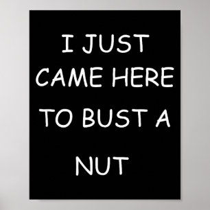 Poster Eu Vim Aqui Só Para Gozar Humor Adulto Ofensivo