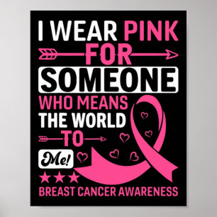 Poster Eu Visto Alguém Rosa Que Significa O Mundo Para Mi