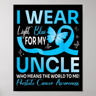 Poster Eu Visto Azul Claro Para O Meu Tio Mundo Para Mim