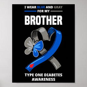 Poster Eu Visto Azul E Cinza Para Meu Irmão Tipo Um Desab