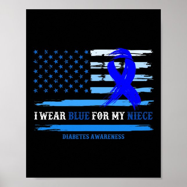 Poster Eu Visto Azul Para Meu Próprio Mês De Consciência  (Frente)