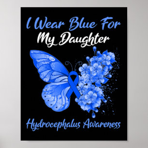 Poster Eu Visto Azul Para Minha Filha Hidrocefalia Guerre
