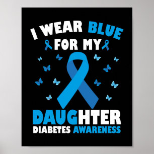 Poster Eu Visto Azul Para Minha Filha Sensibilização Para