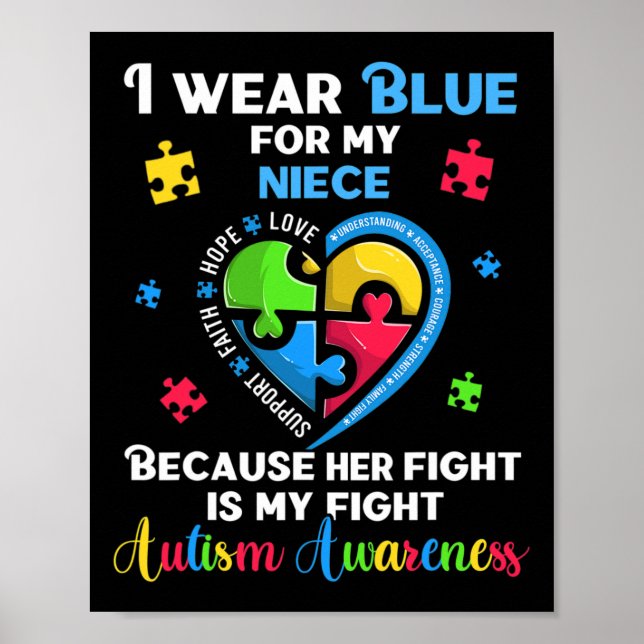 Poster Eu Visto Azul Para Minha Tia Niece (Frente)