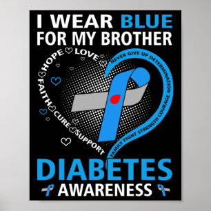 Poster Eu Visto Azul Para O Meu Irmão Esperança Ama Diabe