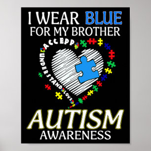Poster Eu Visto Azul Para O Meu Irmão Sensibilizador