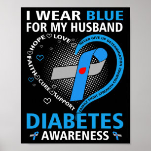 Poster Eu Visto Azul Para O Meu Marido Esperança Que Ame