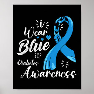 Poster Eu Visto Azul Para Sensibilização Diabetes Tipo 1