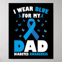 Eu Visto Azul Para Sensibilização Para A Diabetes 