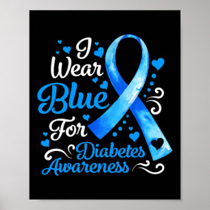 Poster Eu Visto Azul Para Sensibilizar Os Homens Da Fita 