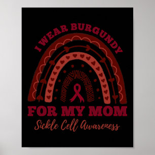 Poster Eu Visto Burgundy Para Minha Mãe, Rainbow Cell Fid