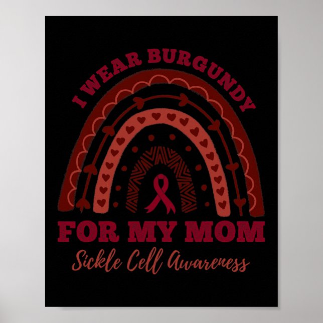 Poster Eu Visto Burgundy Para Minha Mãe, Rainbow Cell Fid (Frente)