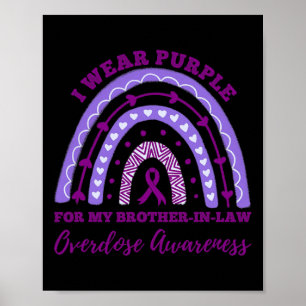 Poster Eu Visto Irmão Roxo Na Consciência De Sobredosagem