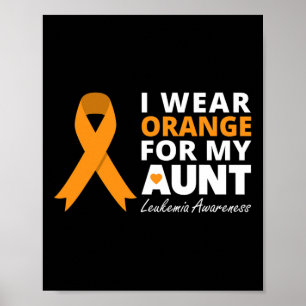 Poster Eu Visto Laranja Para A Minha Tia Ribbon Family Wa