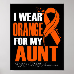 Poster Eu Visto Laranja Para A Minha Tia Rsd Crps Sensibi