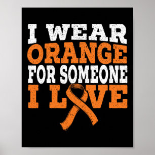 Poster Eu Visto Laranja Para Alguém Que Eu Amo Awarenes D