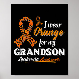 Poster Eu Visto Laranja Para Meu Avô Leucemia Sensibiliza