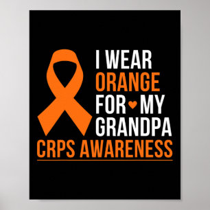 Poster Eu Visto Laranja Para Meu Avô Rsd Crps Sensibiliza