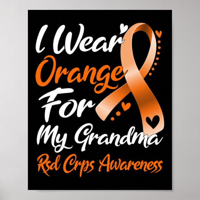 Poster Eu Visto Laranja Para Minha Avó Sd Crps Conscienti (Frente)