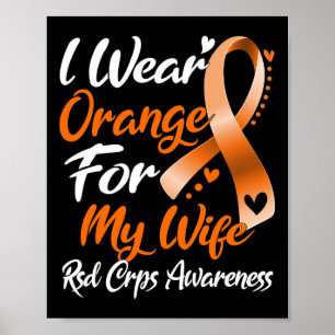 Poster Eu Visto Laranja Para Minha Esposa Rsd Crps Consci