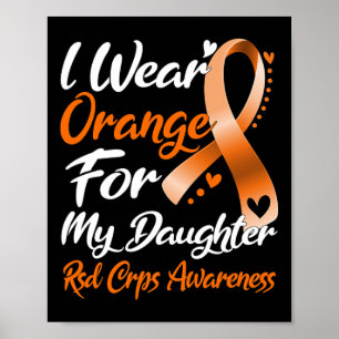 Poster Eu Visto Laranja Para Minha Filha Rsd Crps Consciê