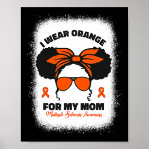 Poster Eu Visto Laranja Para Minha Mãe Sra. Múltipla Escl