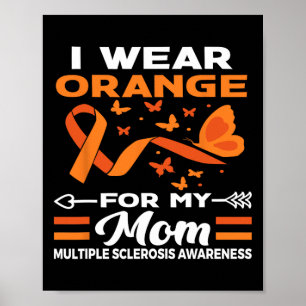 Poster Eu Visto Laranja Para Minha Mãe Sra. Múltipla Escl