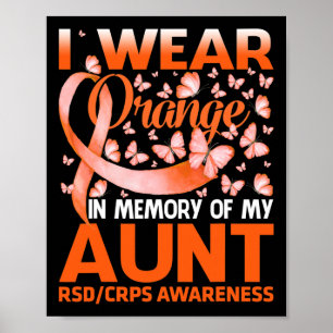 Poster Eu Visto Laranja Para Minha Tia Rsd Crps Consciênc