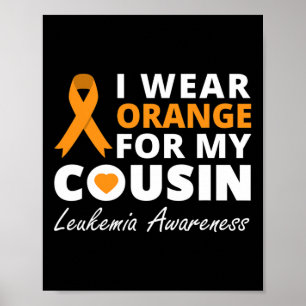 Poster Eu Visto Laranja Para O Guerreiro Da Família Primo