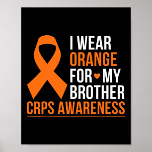 Poster Eu Visto Laranja Para O Meu Irmão Rsd Crps Consciê