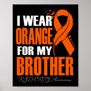 Poster Eu Visto Laranja Para O Meu Irmão Rsd Crps Sensibi
