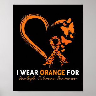 Poster Eu Visto Laranja Para Sensibilização Para A Escler