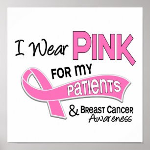 Póster Eu visto o rosa para meu cancro da mama dos