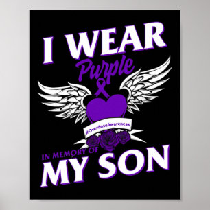 Poster Eu Visto Purpleei Em Memória Do Meu Filho De Sobre