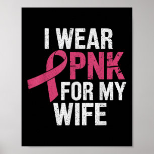 Poster Eu Visto Rosa Para A Consciência Do Cancer Da Minh