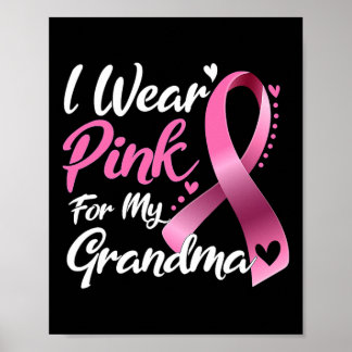 Poster Eu Visto Rosa Para A Consciência Do Cancer Da Minh
