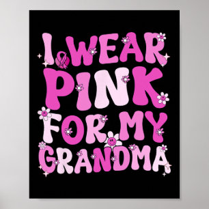 Poster Eu Visto Rosa Para A Consciência Do Cancer Da Minh