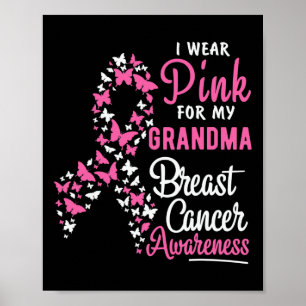 Poster Eu Visto Rosa Para A Minha Avó Cancer De Mama Avô